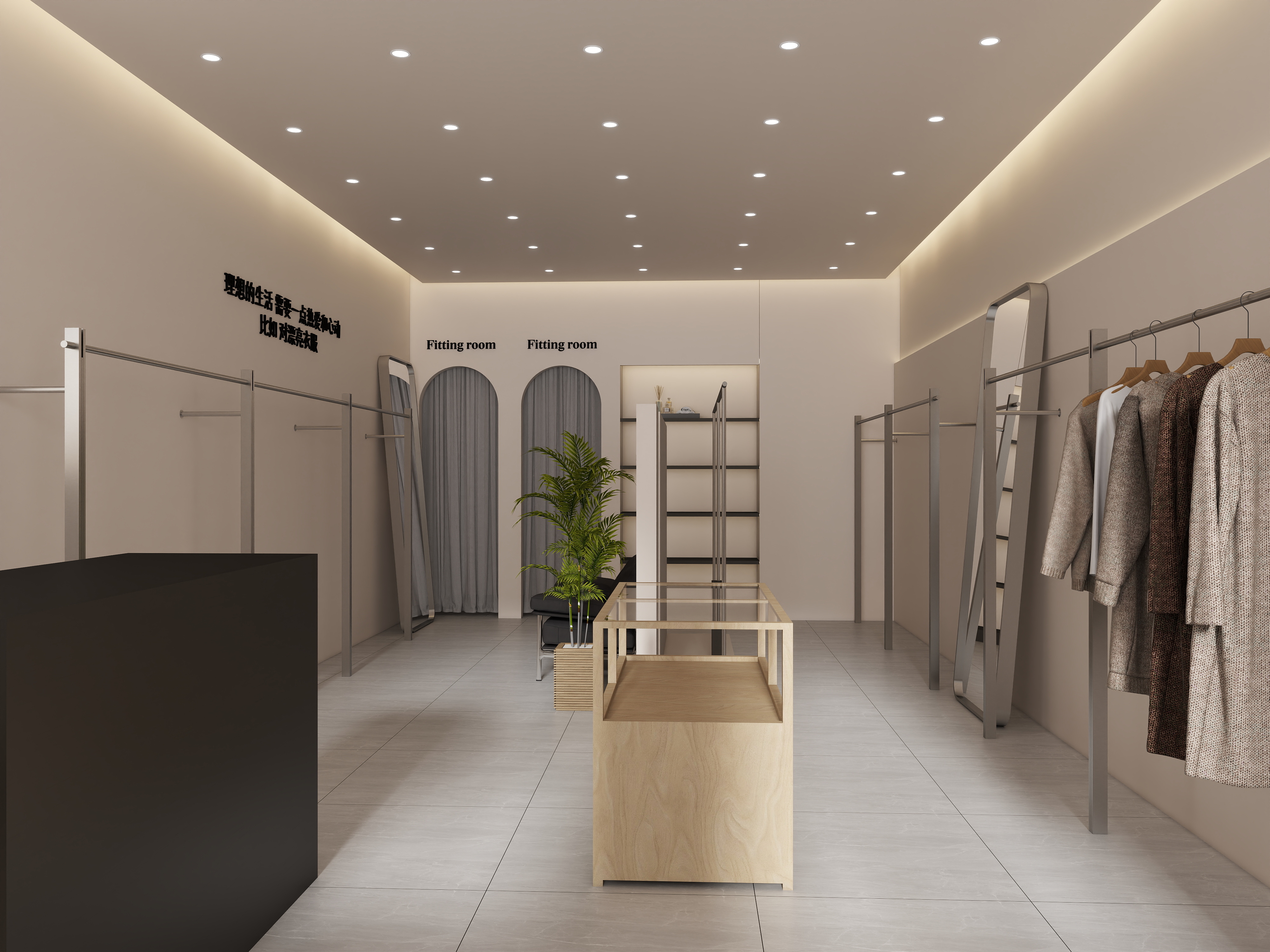 壹品店铺nOxe-女装店装修效果图