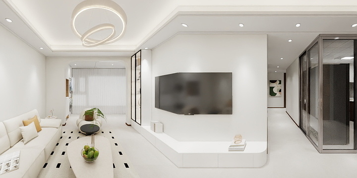 效果*图-锦绣云麓110户型奶油风-副本-装修设计方案