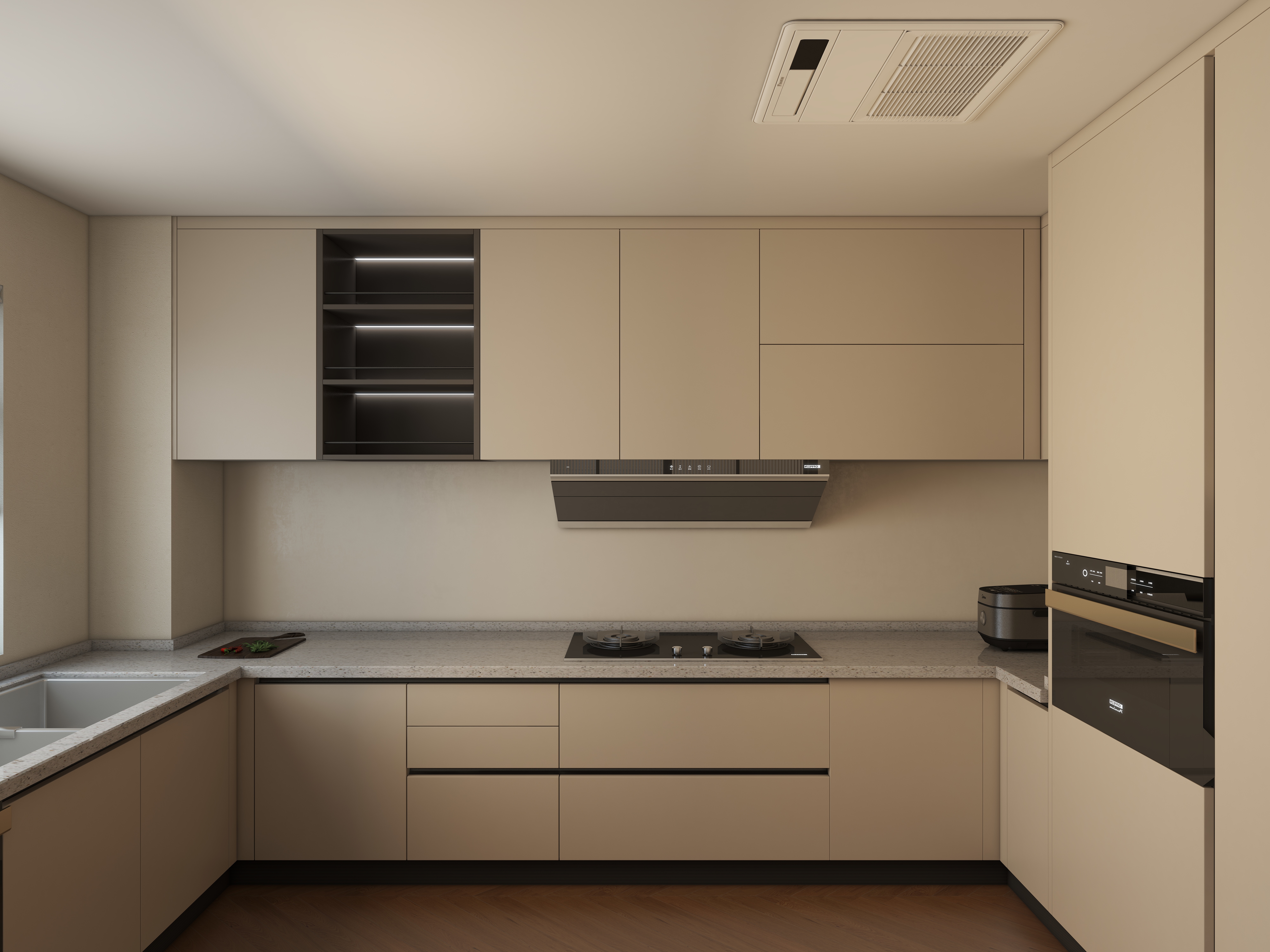 林宜社-200㎡法式中古风，当雅致胡桃木融入旧时光故事。-副本-装修设计方案