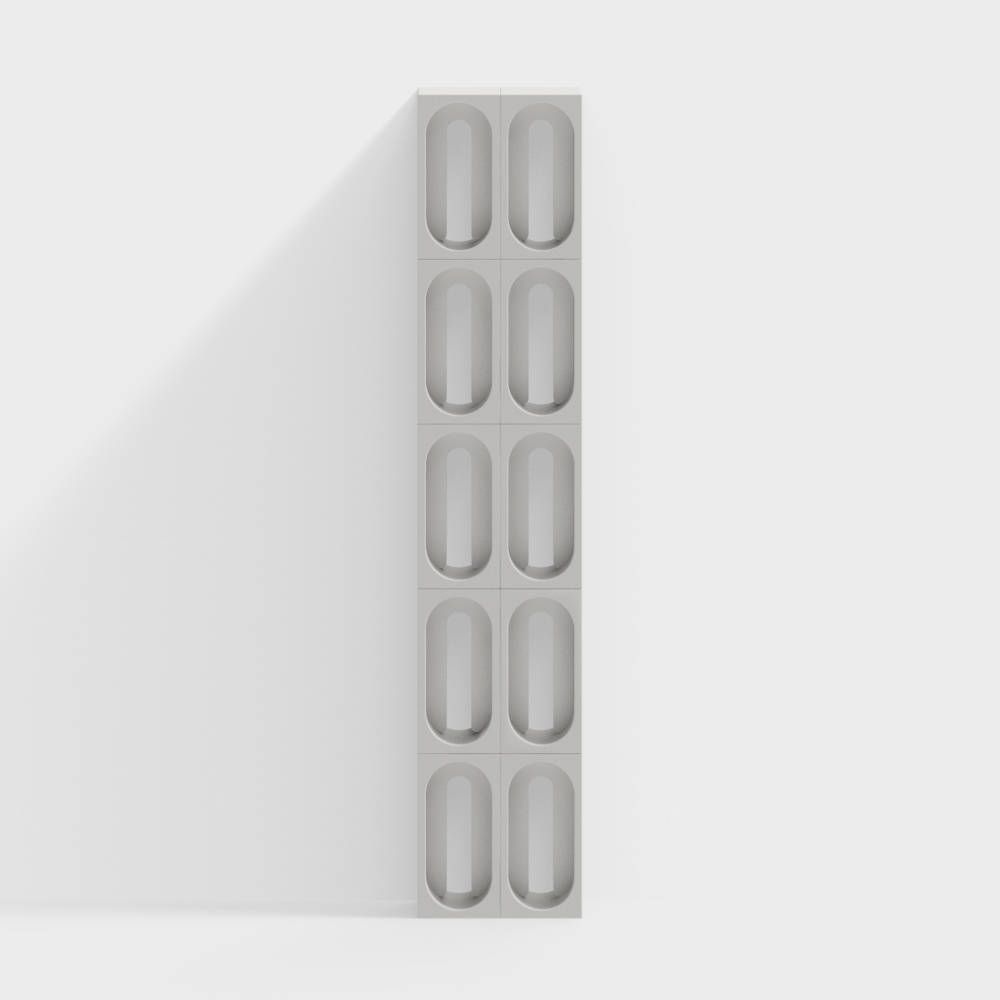 水泥隔断3D模型