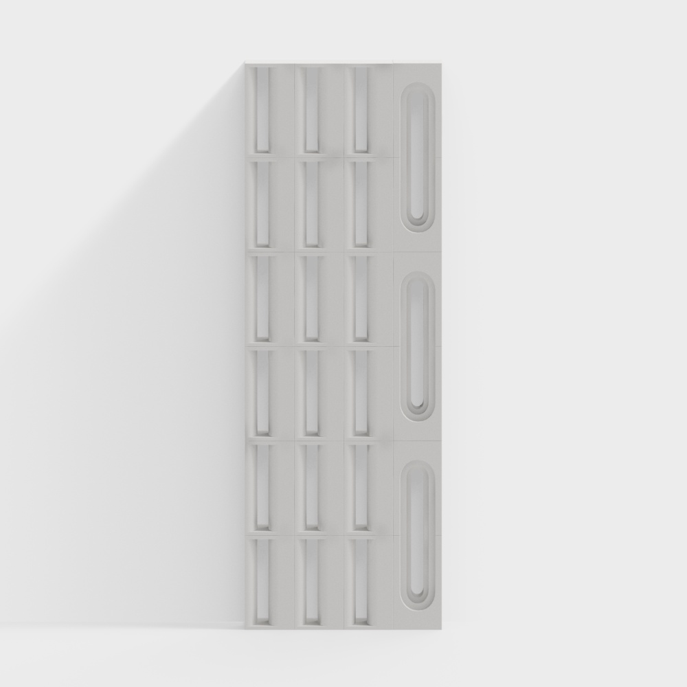 水泥隔断3D模型
