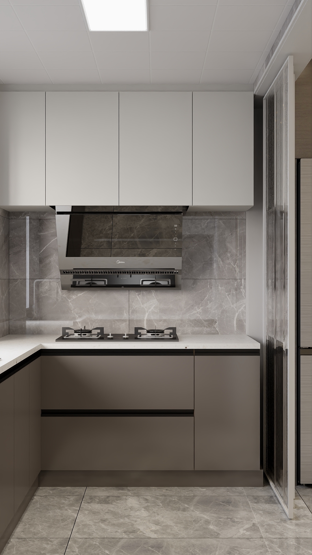 吴爽-105m²现代简约风格设计装修效果图