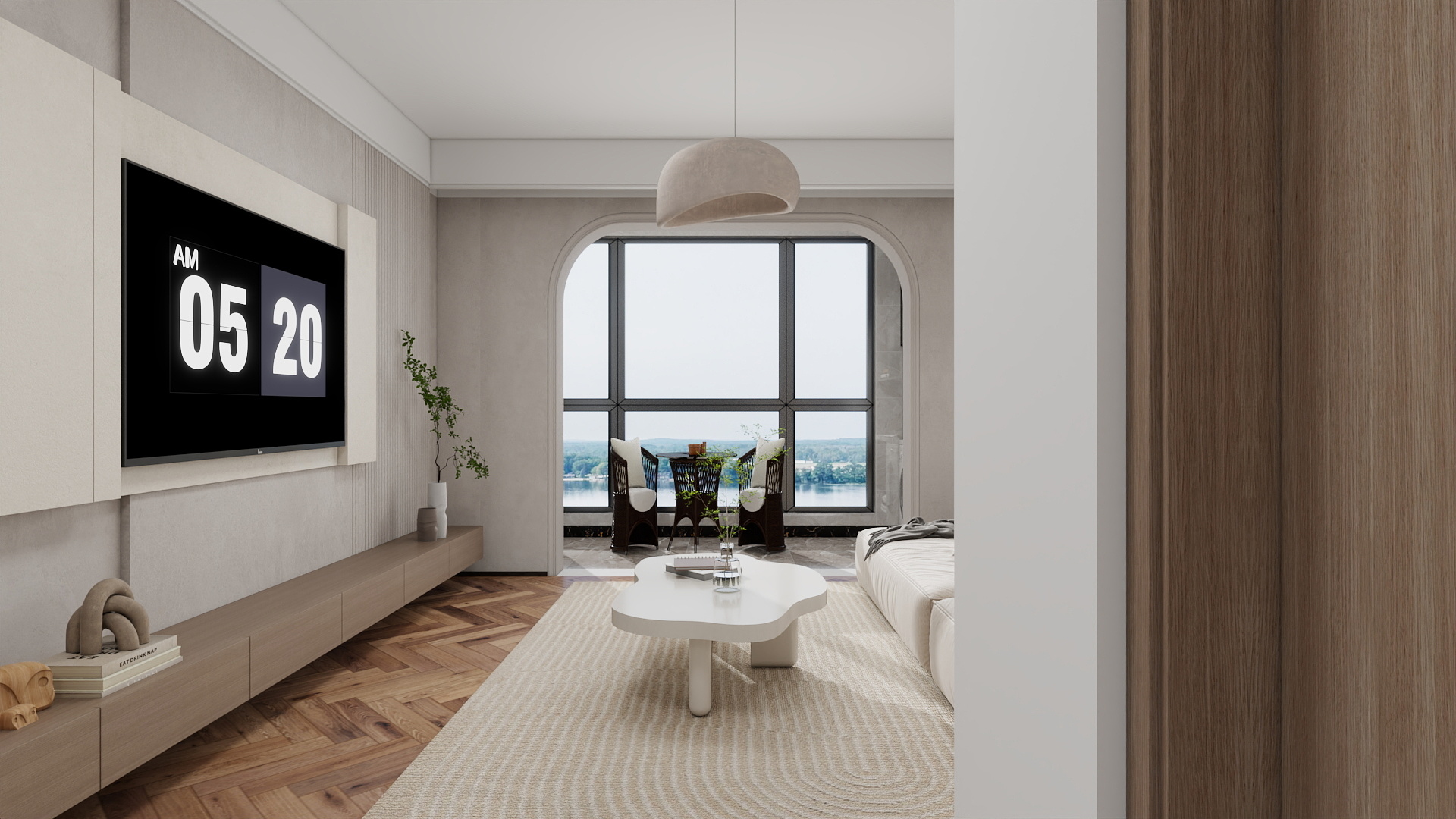 BelleVilla-88㎡3室装修效果图