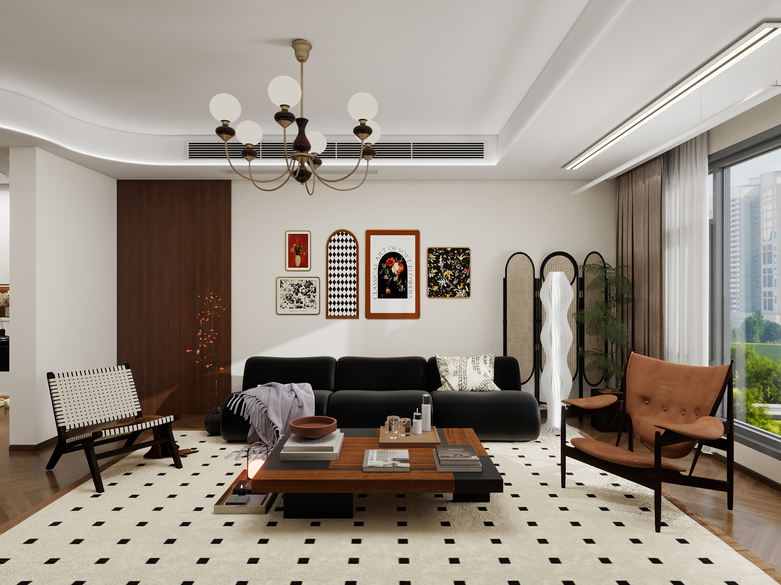 湛智华-中古风113平3房 郎诗乐府装修效果图