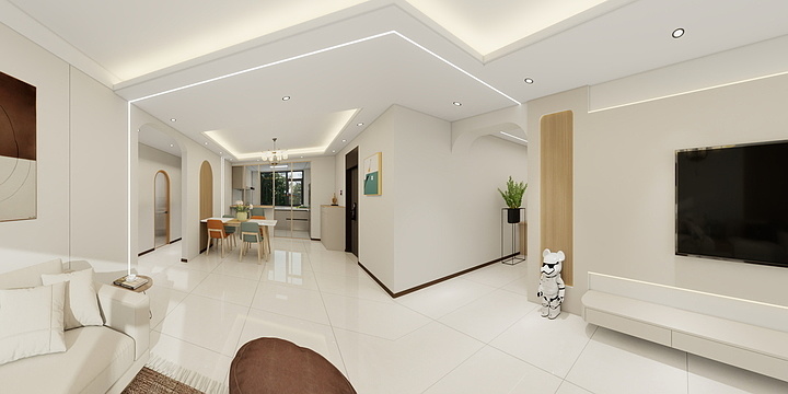 森垣家居-保利朗阅不改入户门方案1-装修设计方案