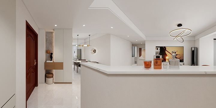 姚本峰-公园里27栋603现代风-装修设计方案