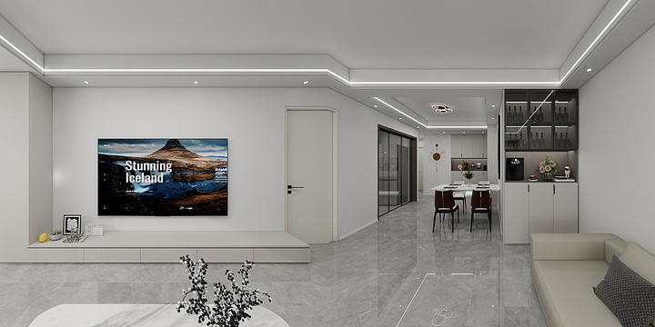 森蓝软装设计-悦府-小兰奶油风-装修设计方案