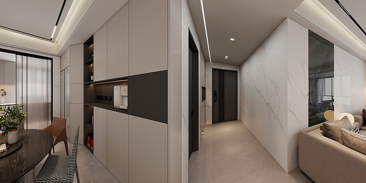 陌蜕-美玲新天地6#2301(满墙电视柜方案）-装修设计方案