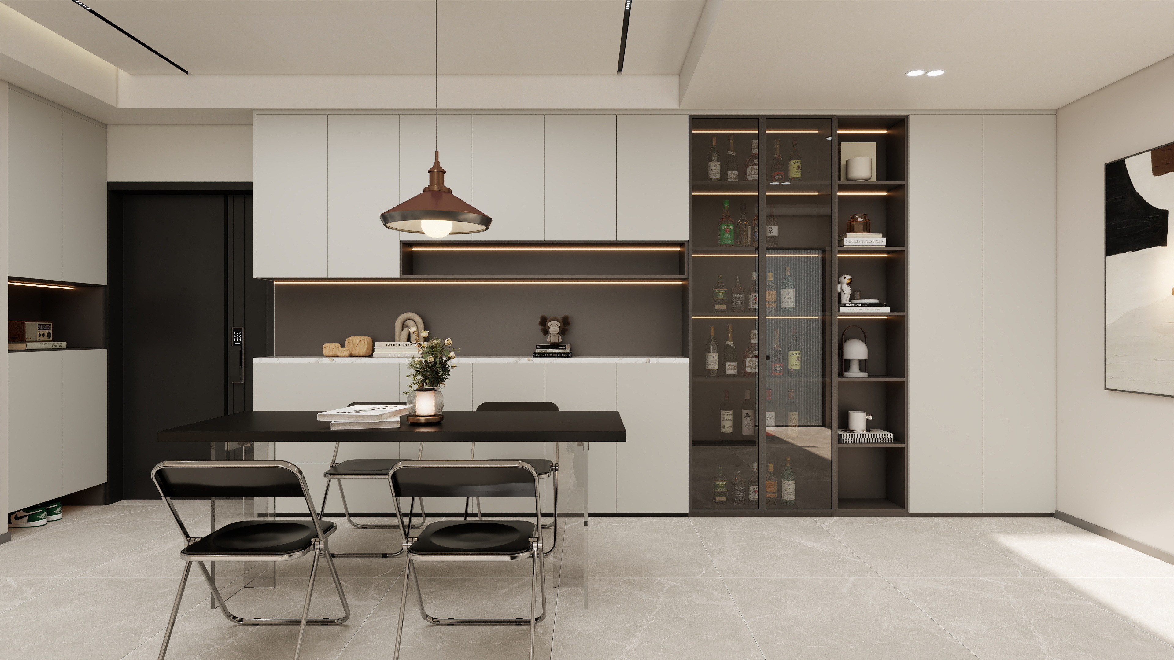 壹诺设计工作室-114㎡3室-现代简约 装修效果图