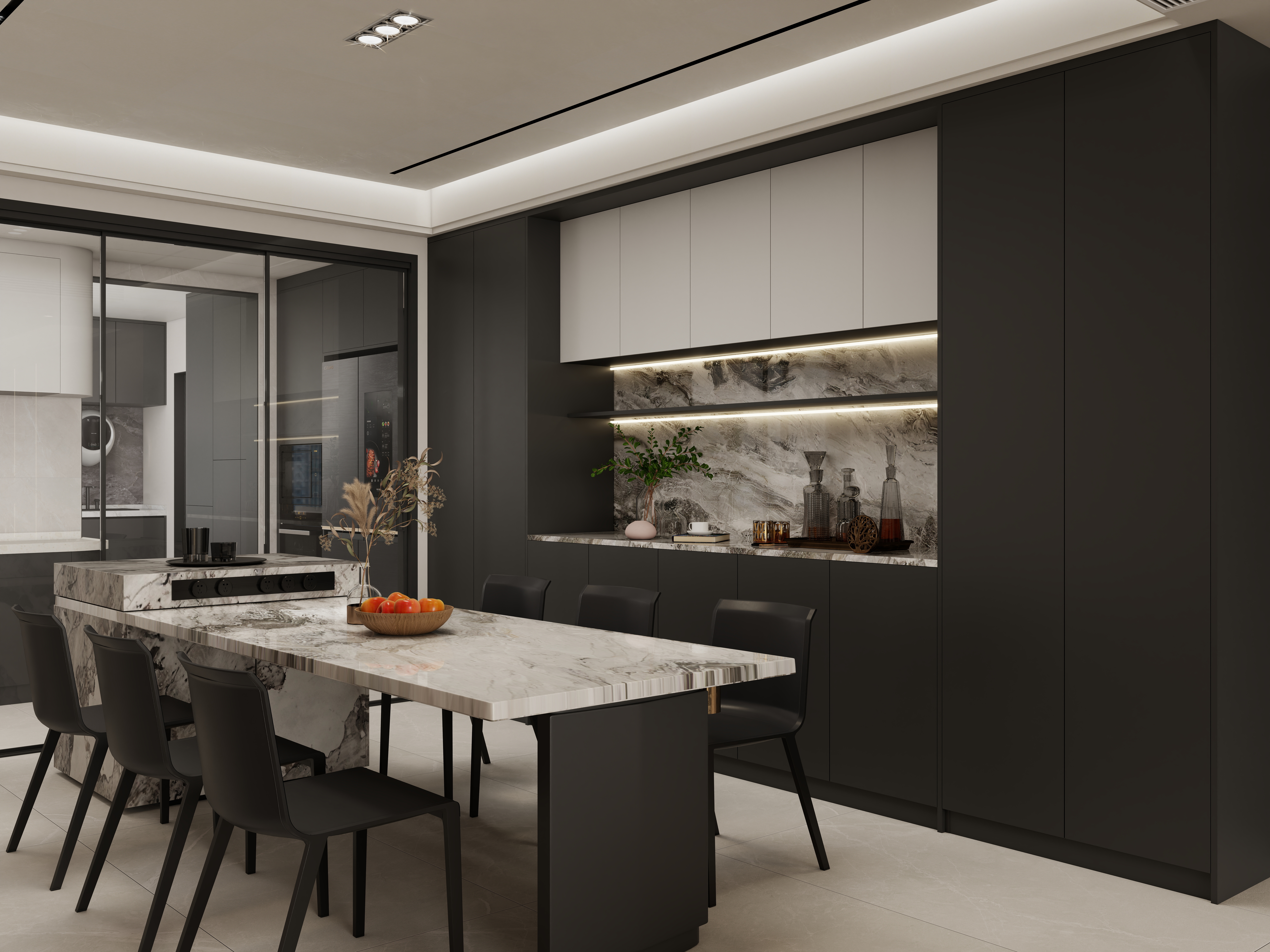 壹诺设计工作室-117㎡3室-现代简约装修效果图