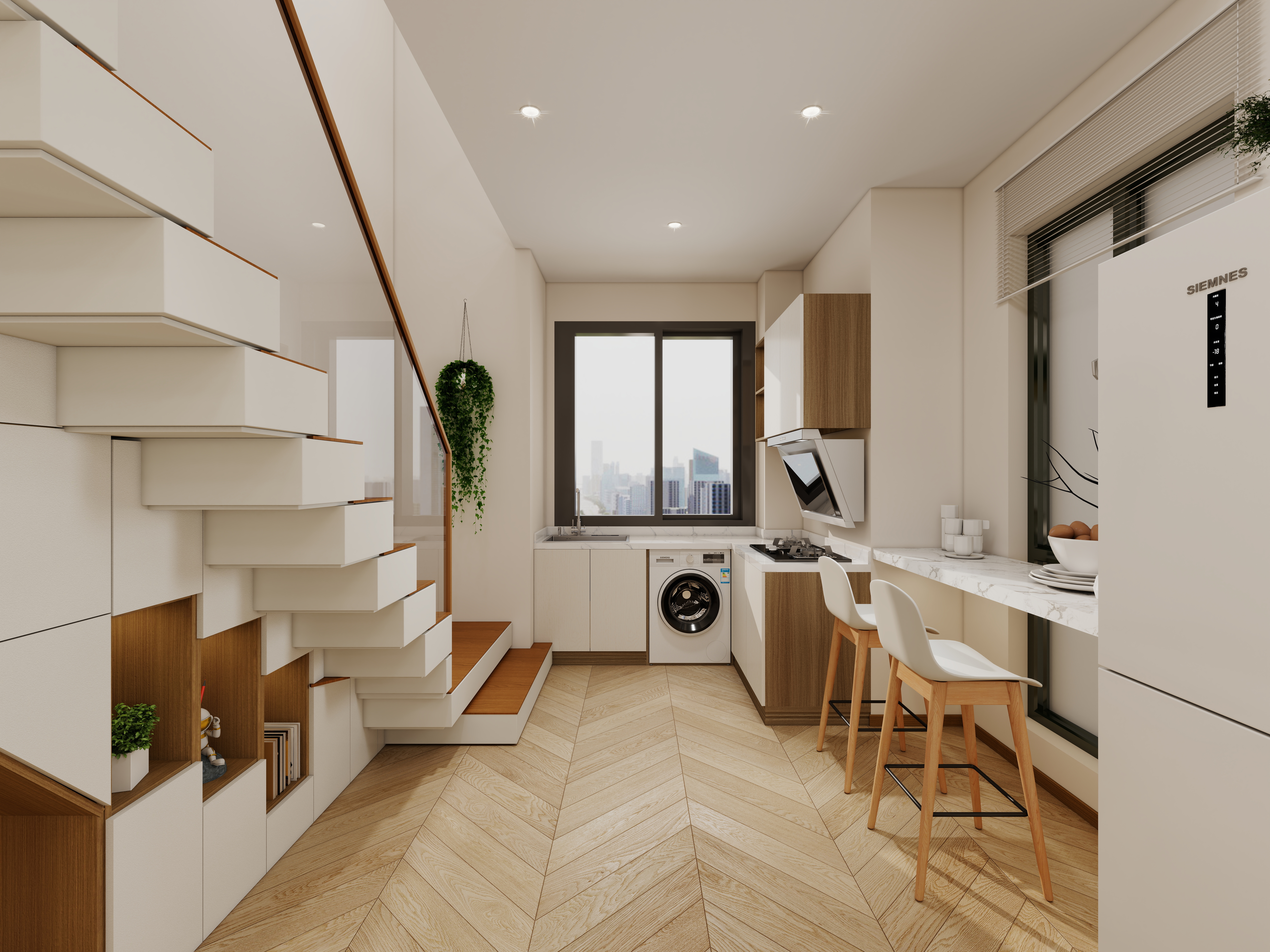 艺雅丽-38平loft公寓 装修效果图