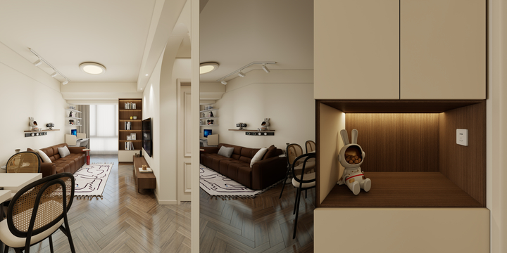 全案设计师刘牧-42㎡1室-装修设计方案