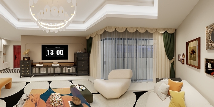 鲁莱州市任-御龙居-装修设计方案