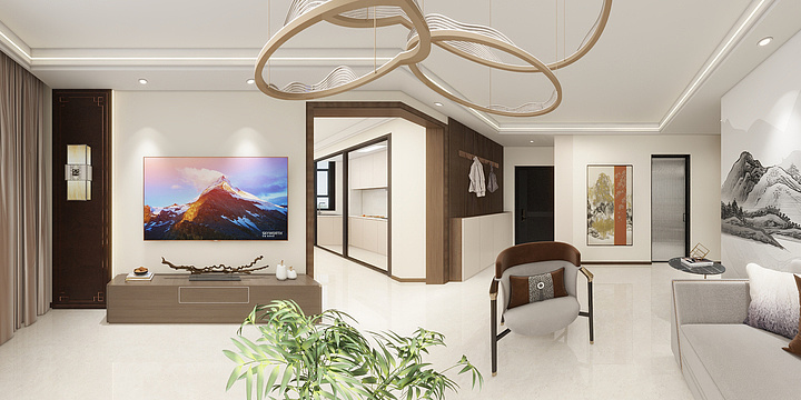 阳泉装修哥亿佳装饰-大西庄22号楼-1单元2层-装修设计方案