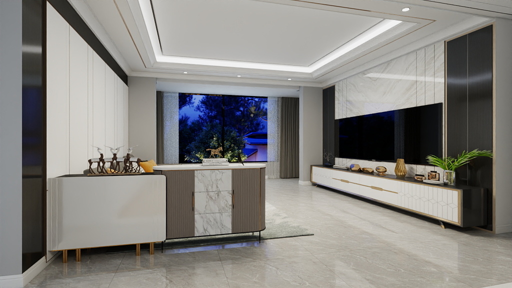 方寸美学设计-碧水天玺5号楼3层-西-装修设计方案