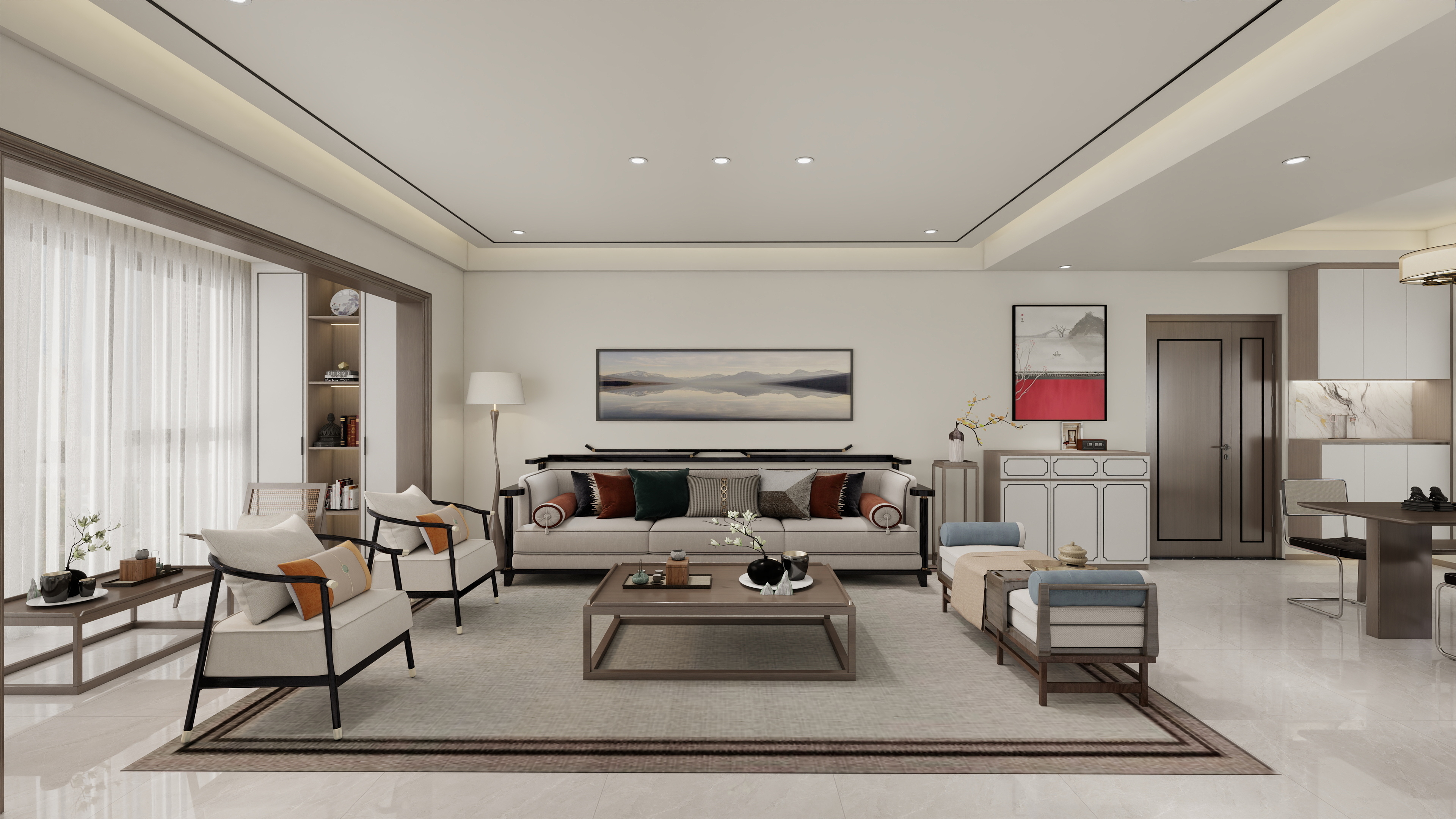 黎余念-河南简约新中式-装修设计方案