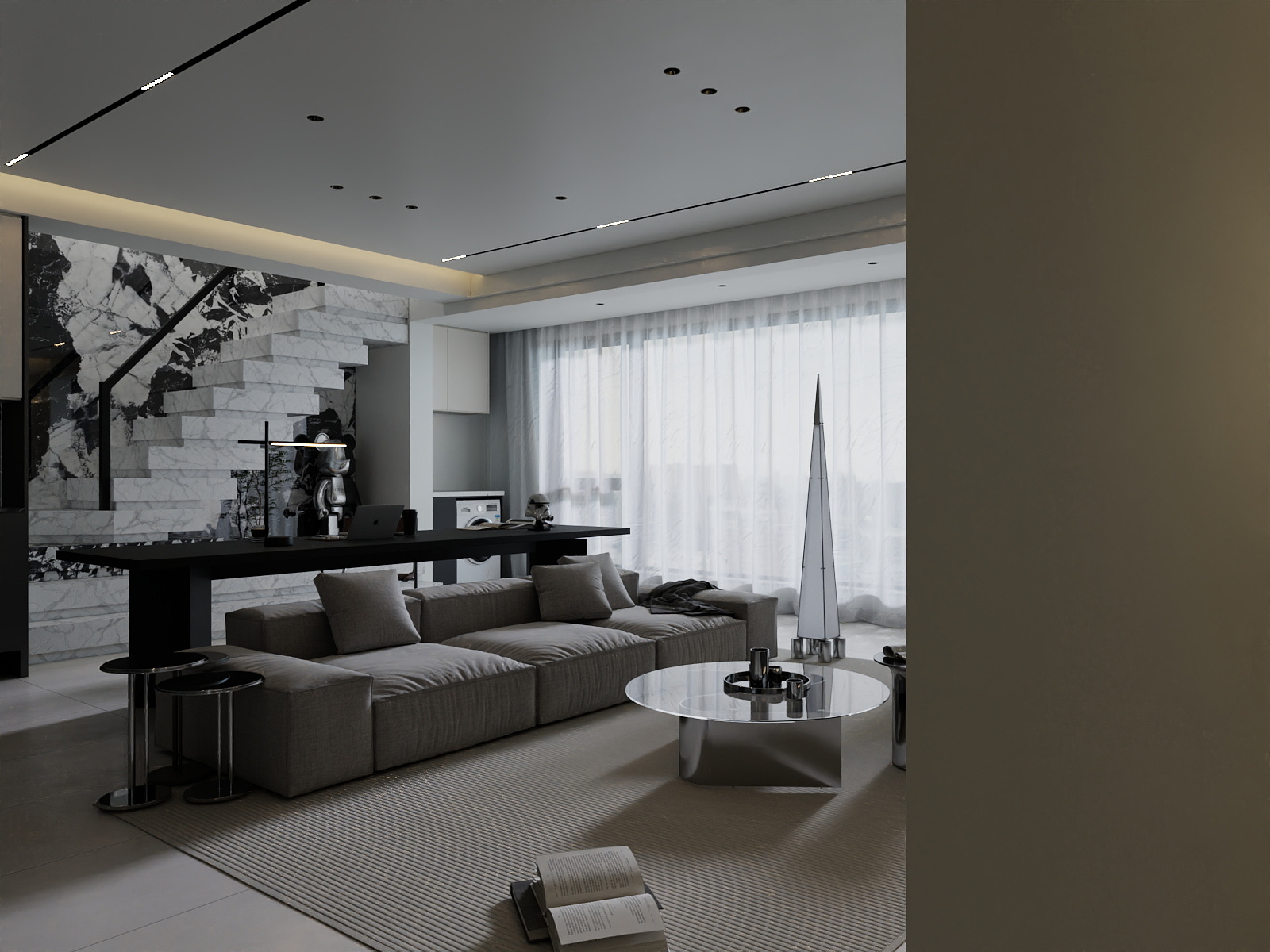 远在广东漂泊-别墅现代风格-装修设计方案