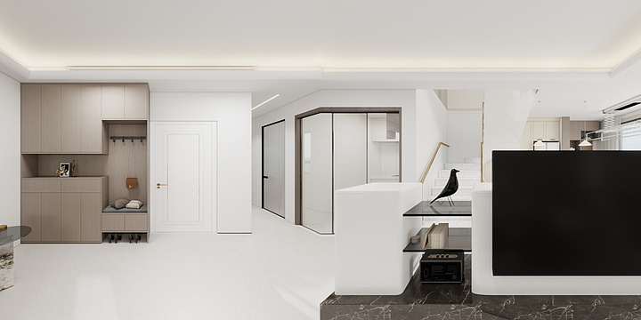 無尚丶设计-奶油风。现代简约。
各有特色的小复式。-装修设计方案