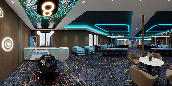 顾丹-徐官屯台球厅-装修设计方案