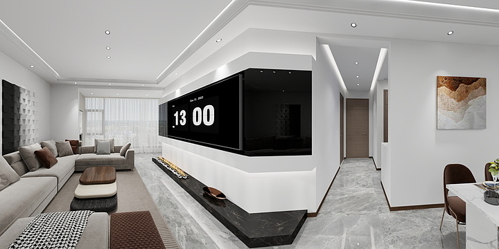 钰锦设计-和平里-125西-轻奢-装修设计方案