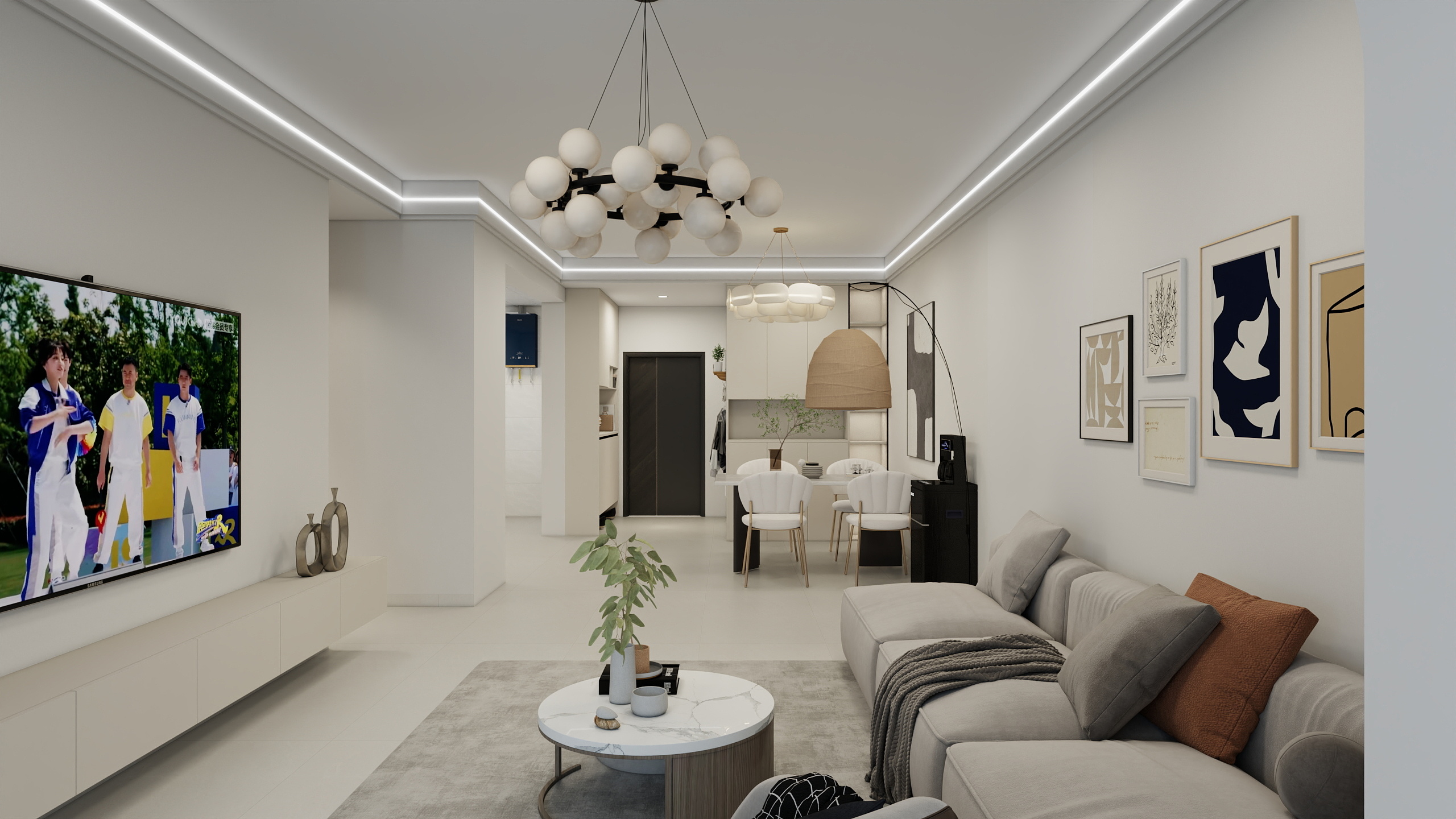 Captain-缙颐·听蓝半山121㎡3室-装修设计方案