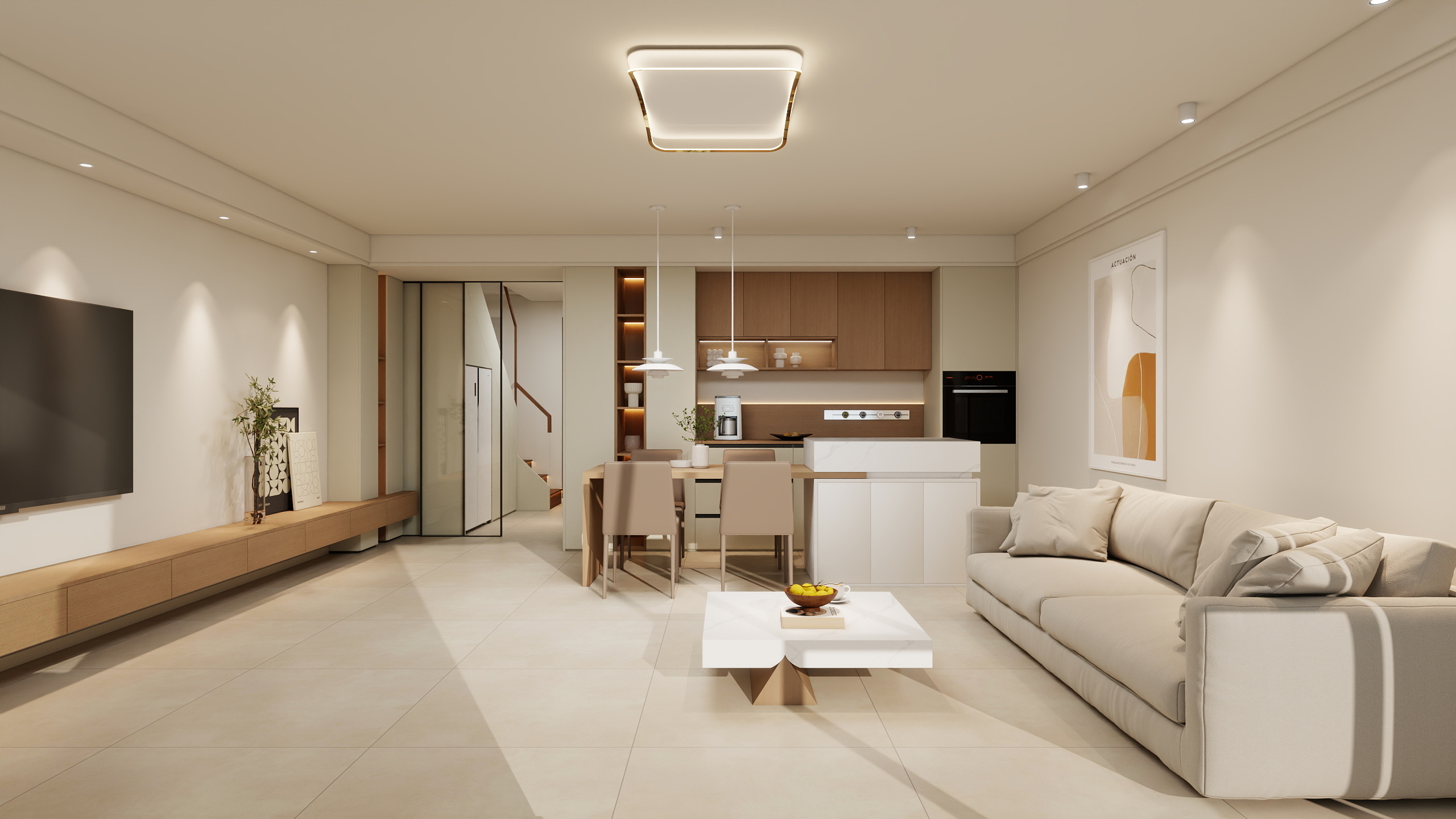 STARS星空设计-现代复式55㎡3室-装修设计方案