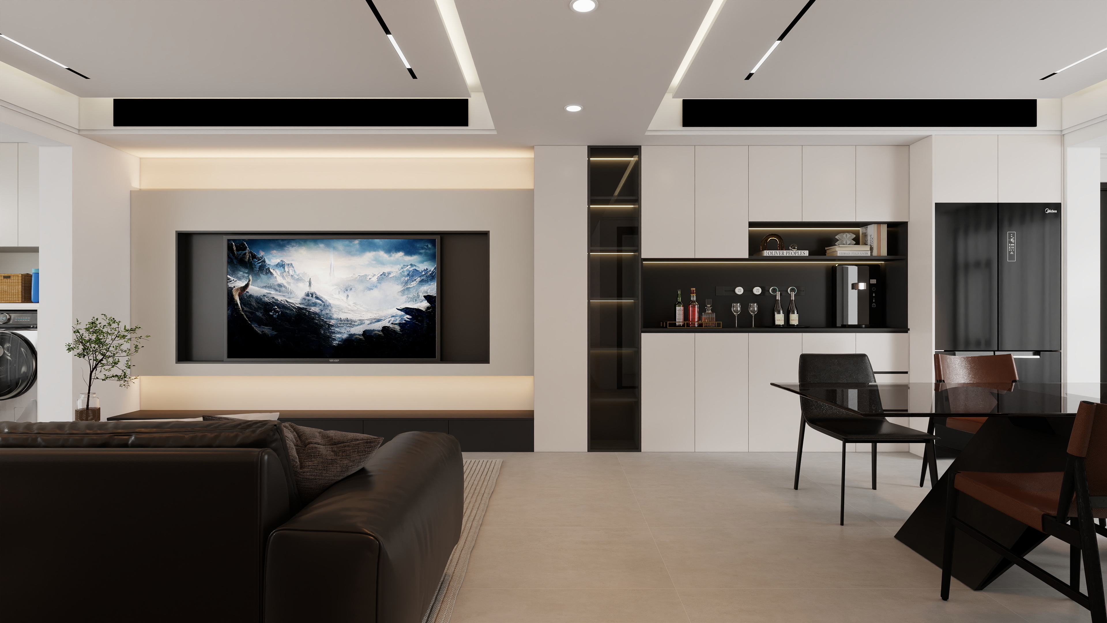 设计师--王攀-黑白简约-六安市远大檀悦-装修设计方案