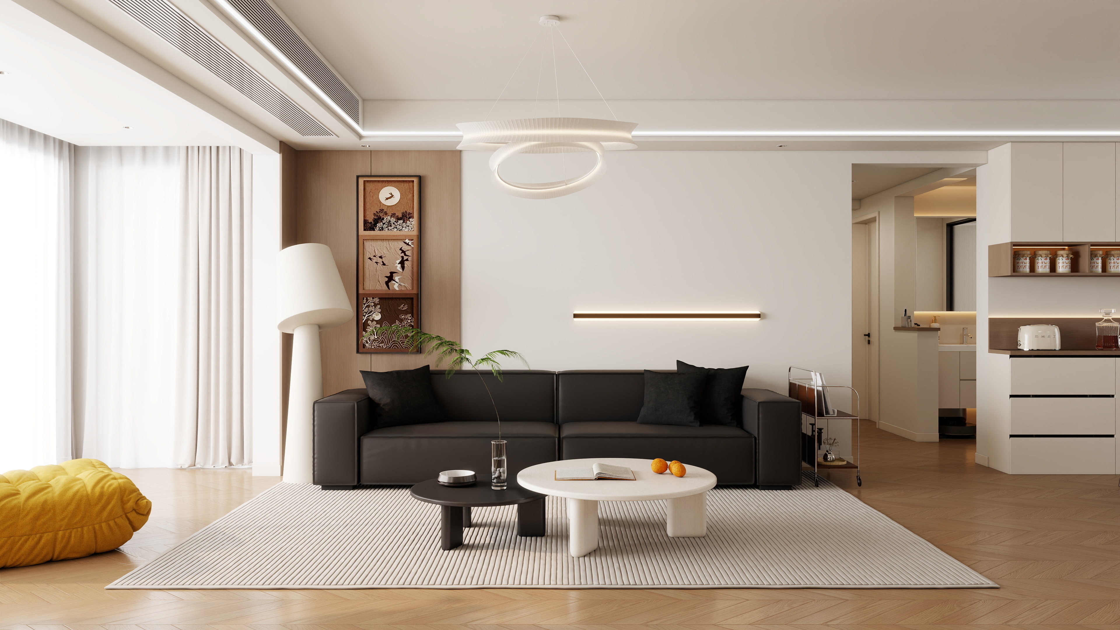 有点设计事务所-和文苑173㎡装修效果图