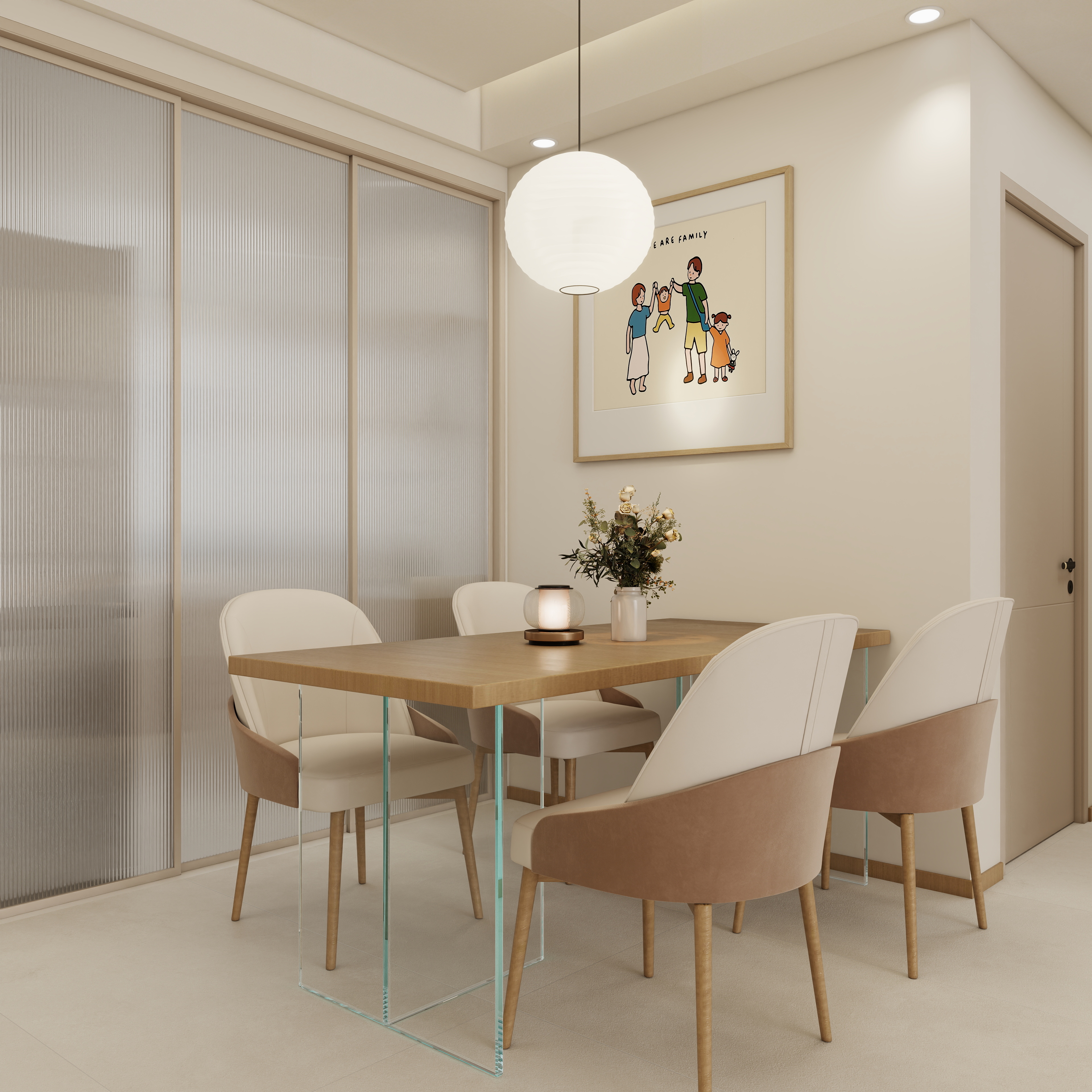 壹诺设计工作室-奶油原木风装修效果图