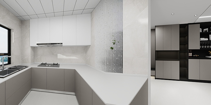 钰锦设计-和平里125东户-简黑白灰-装修设计方案