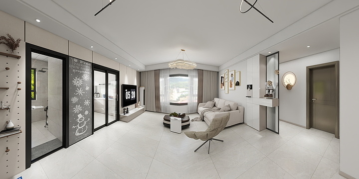 设计师-司宏宇-江南茗苑-7-1301-奶油风-方案二-装修设计方案