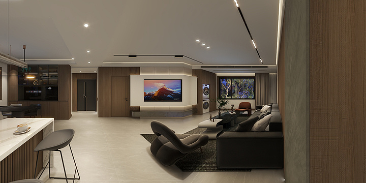 JISK-玺悦朝鸣128平米-装修设计方案