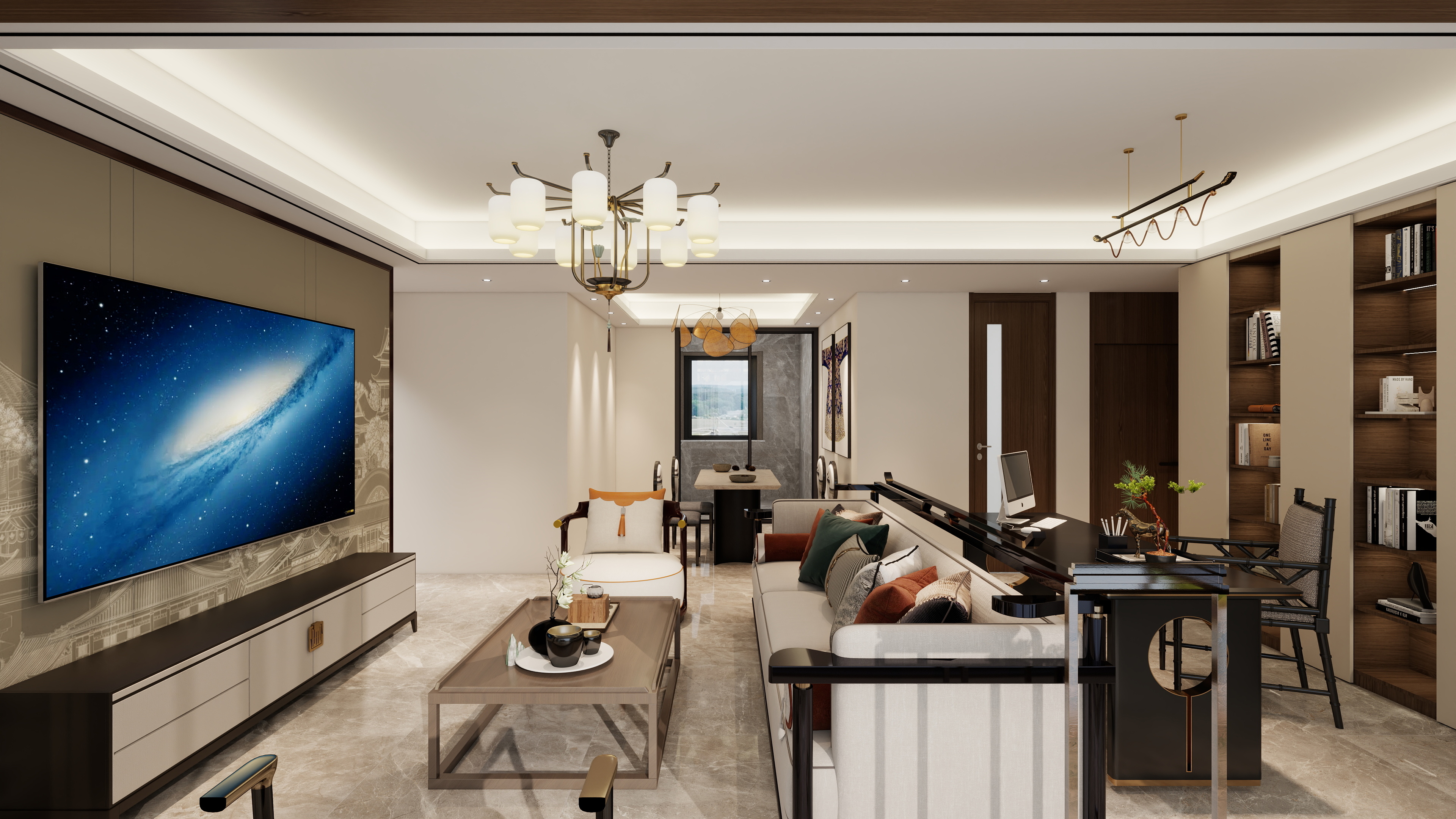 非著名设计师翁宏松-翠屏风华126-装修设计方案