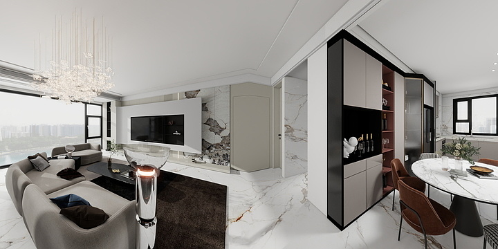 干装修的大龙-和达朗园129平-装修设计方案