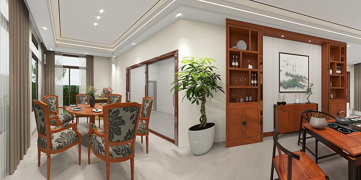 符工Designer-海口鲁能别墅阳光房效果二-装修设计方案