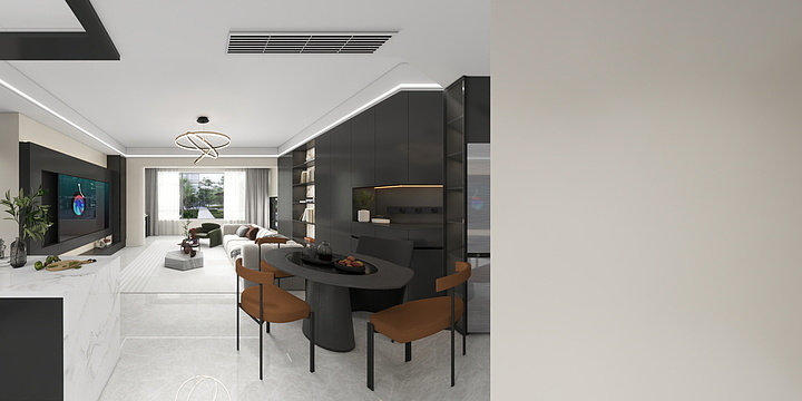 无界设计事务所-功臣三期118㎡意式极简风格-副本-装修设计方案