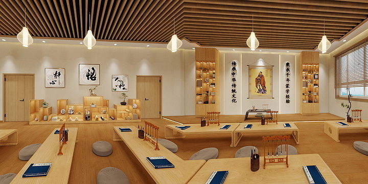 亿顺装修MissLI-国学馆-装修设计方案