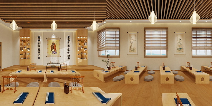 亿顺装修MissLI-国学馆  2-装修设计方案