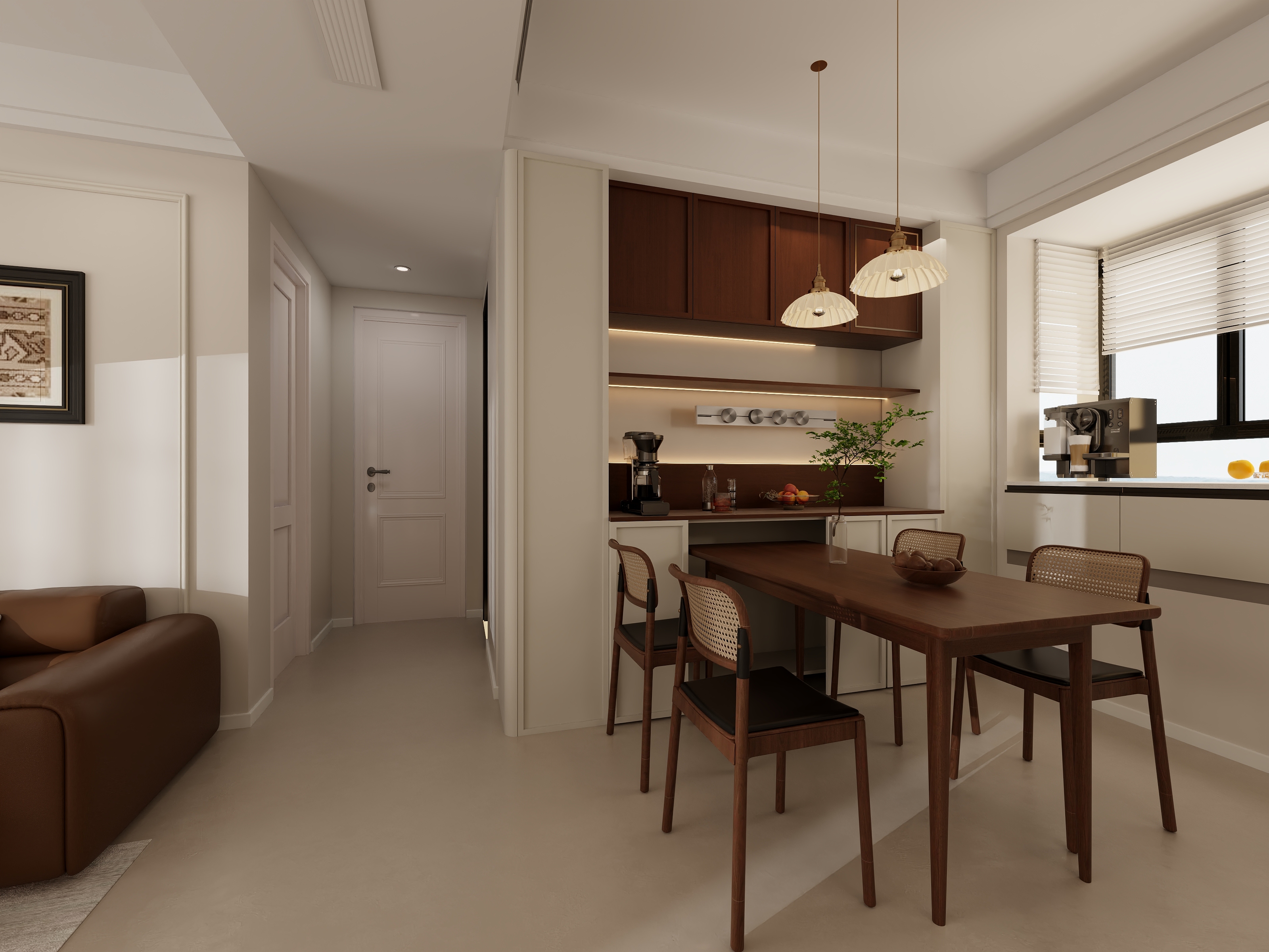 张玲Design-蓝光睿创132平，奶油中古风-装修设计方案