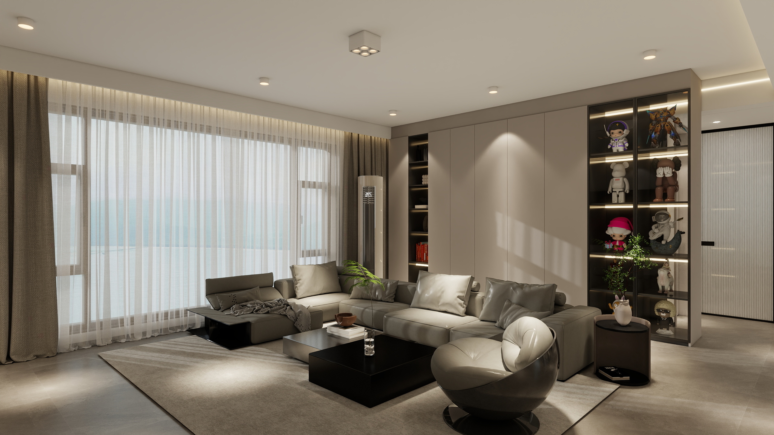 鲸鱼设计装饰-94㎡2室-装修设计方案