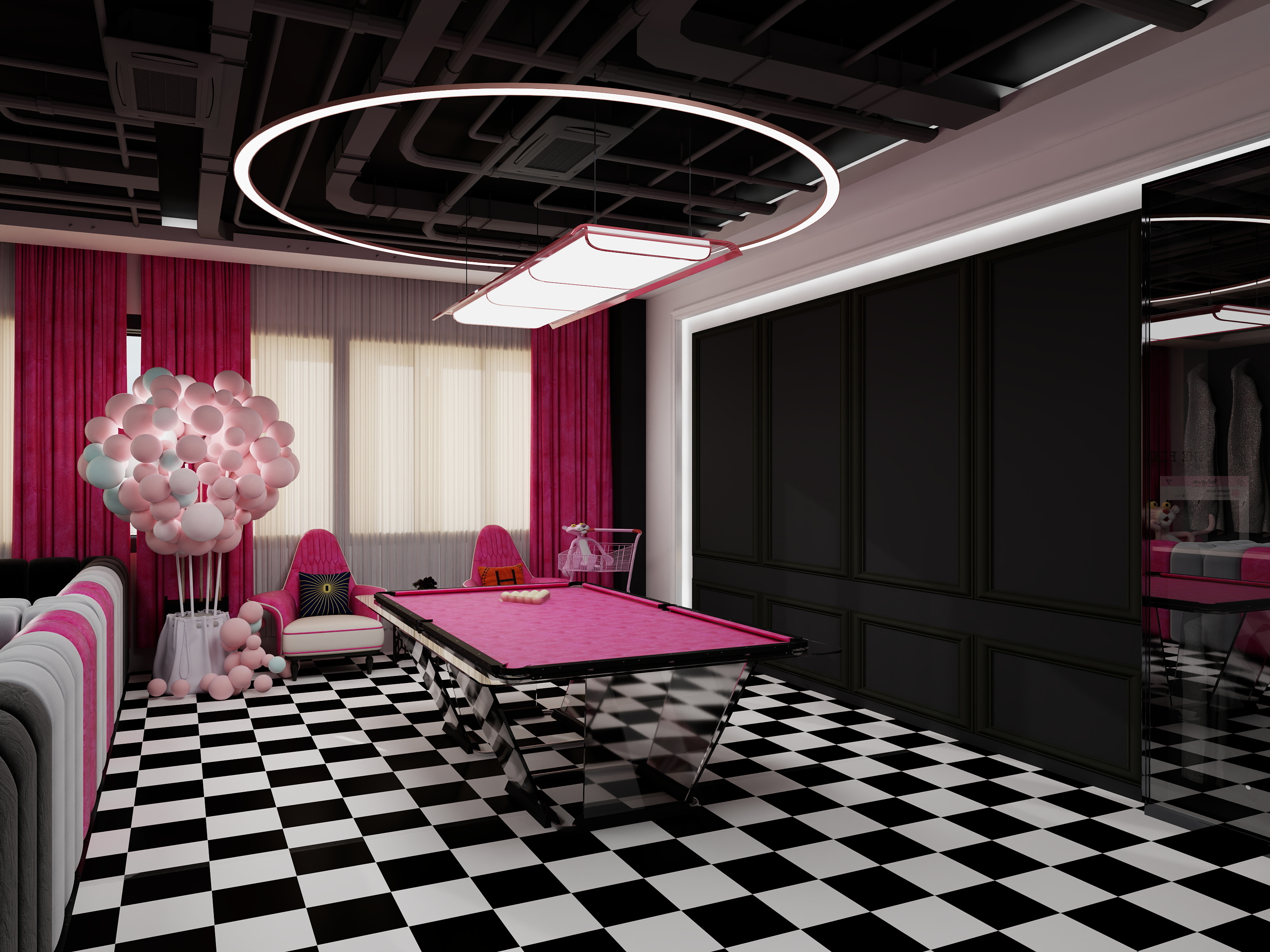 山野村夫老牛-网红台球房间设计-装修设计方案