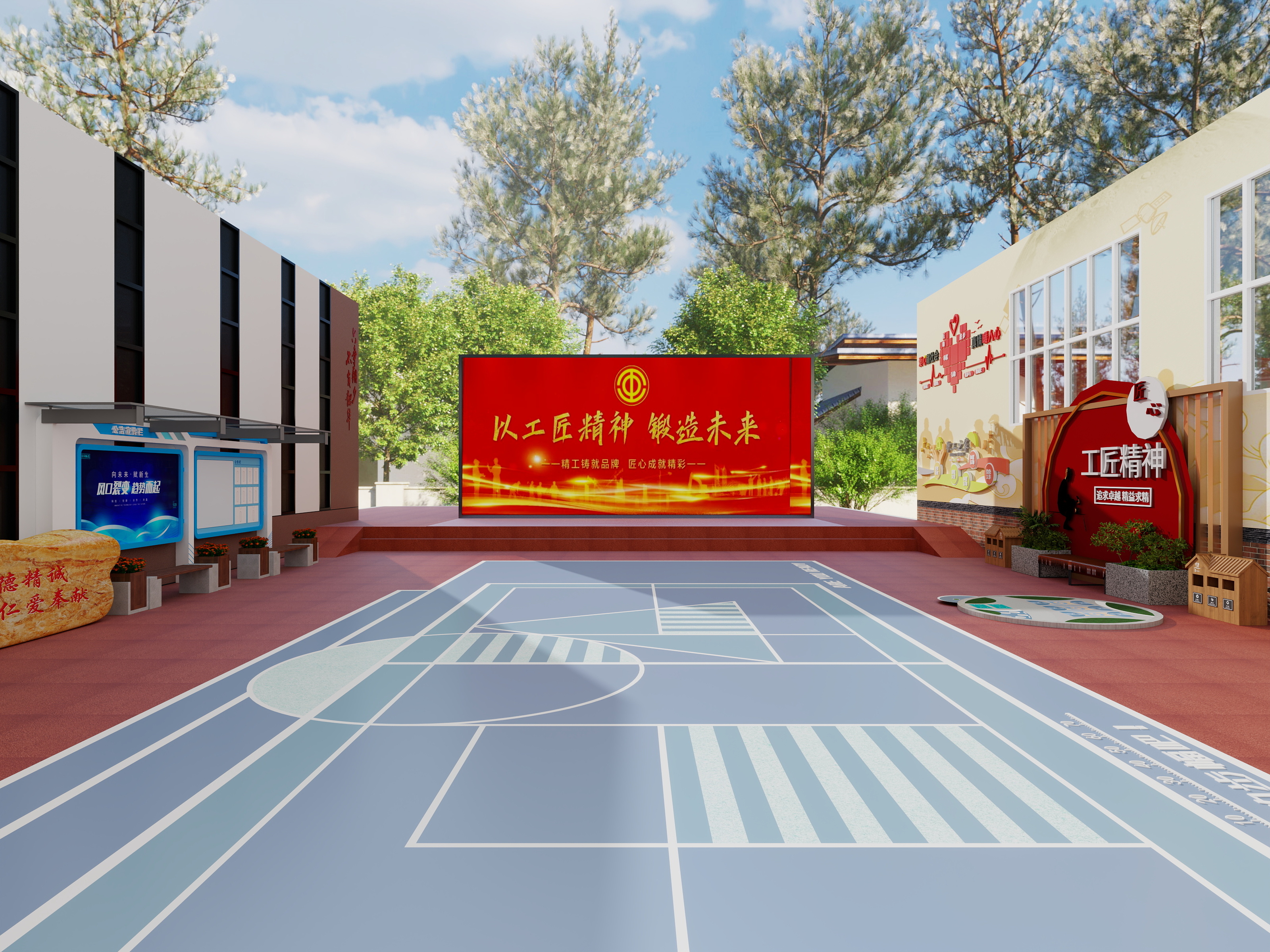 宁夏智胜装饰设计有限公司-银川市金凤区工会驿站装修效果图