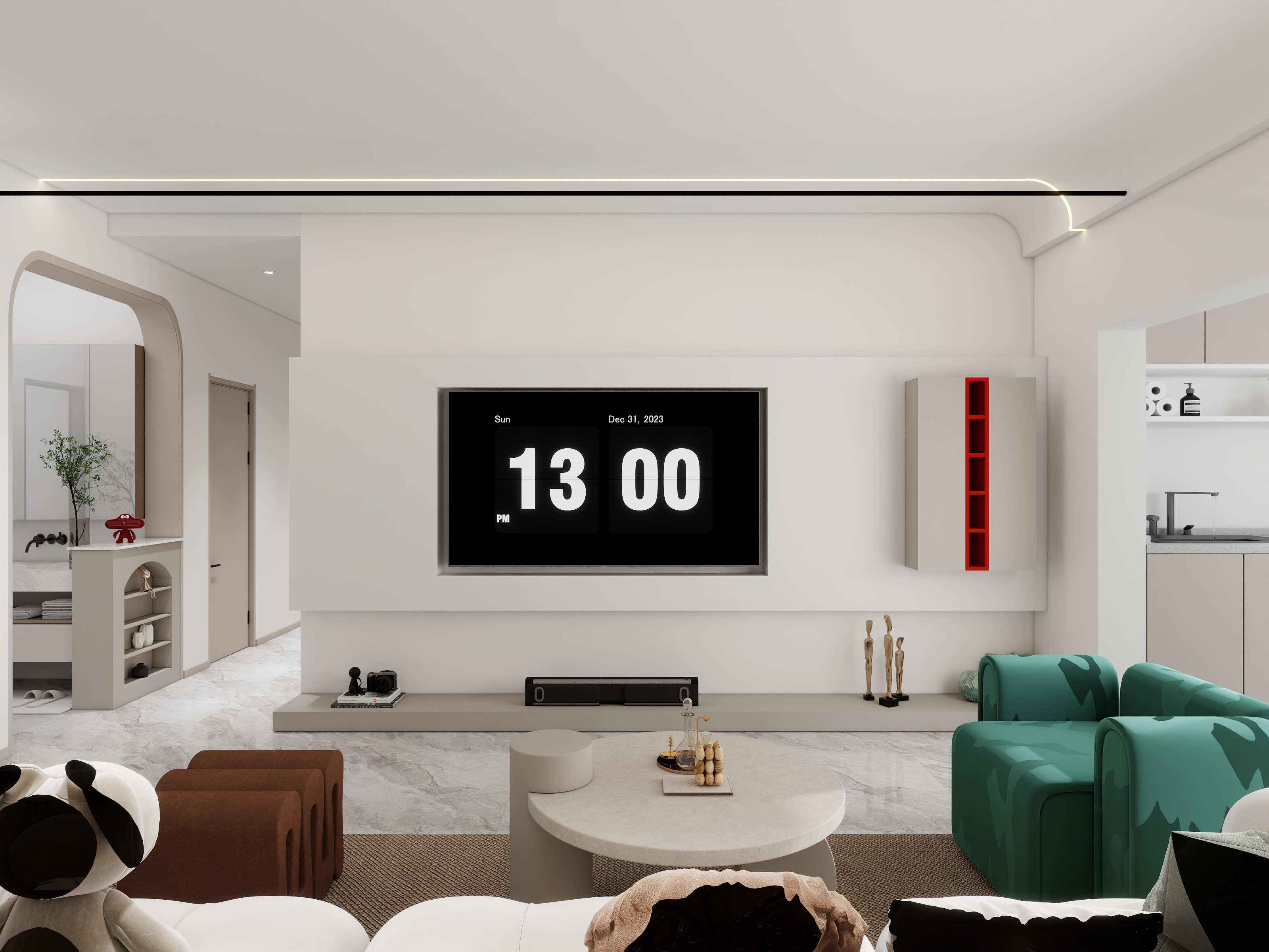 疯狂渲染-鹤峰--灵动岛-装修设计方案