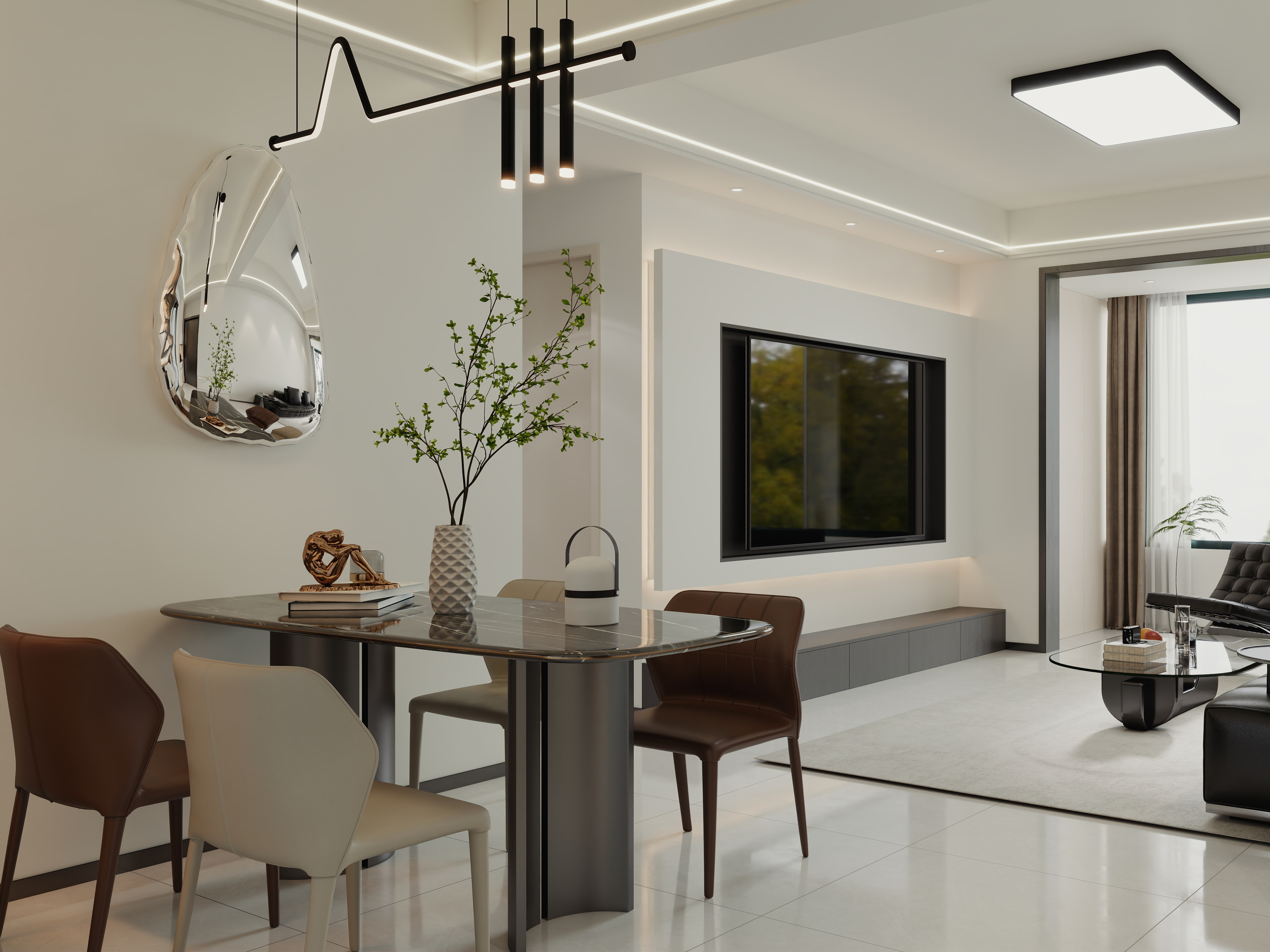 王玻-106㎡现代简约三室-装修设计方案