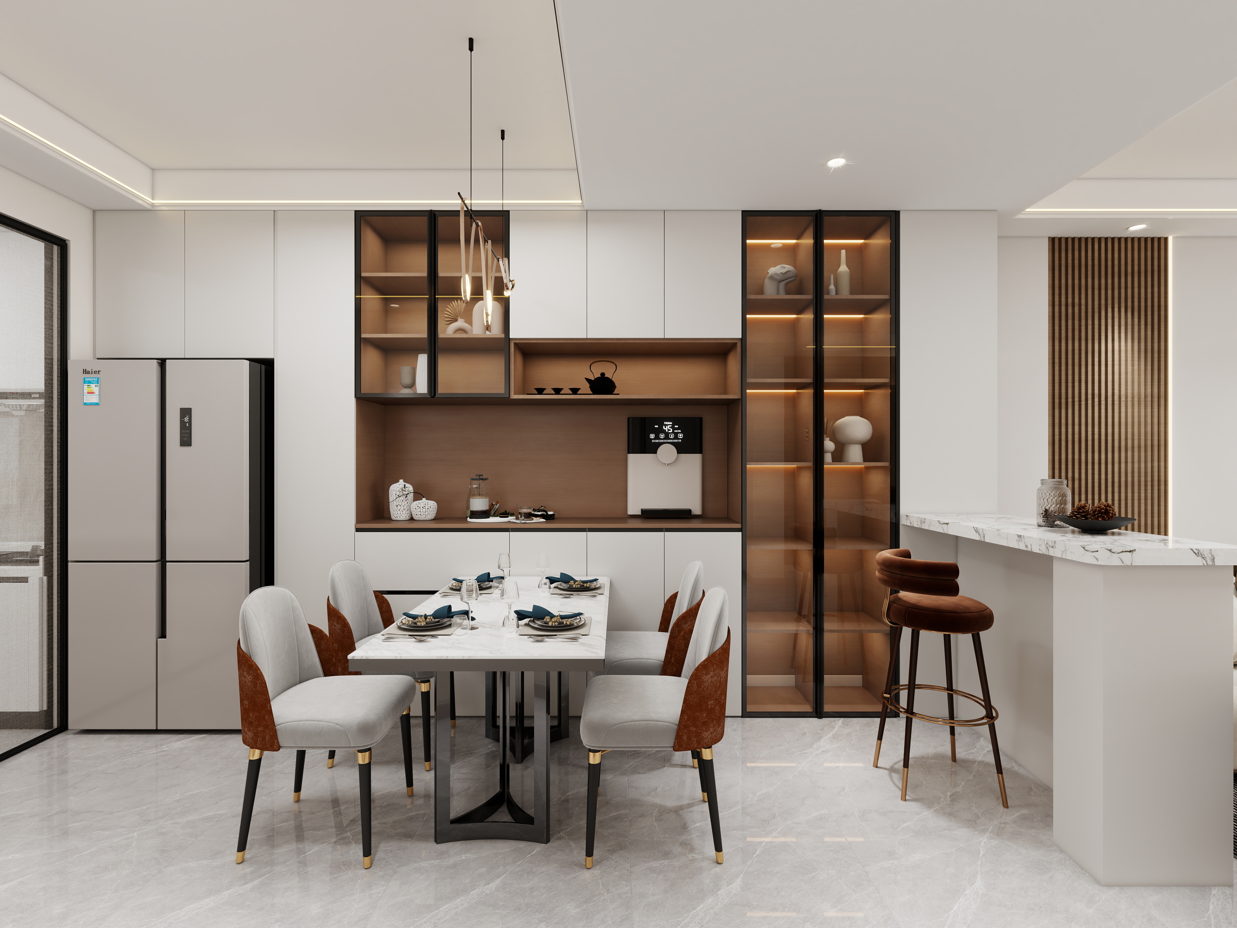 艺雅丽-150平现代简约 装修效果图