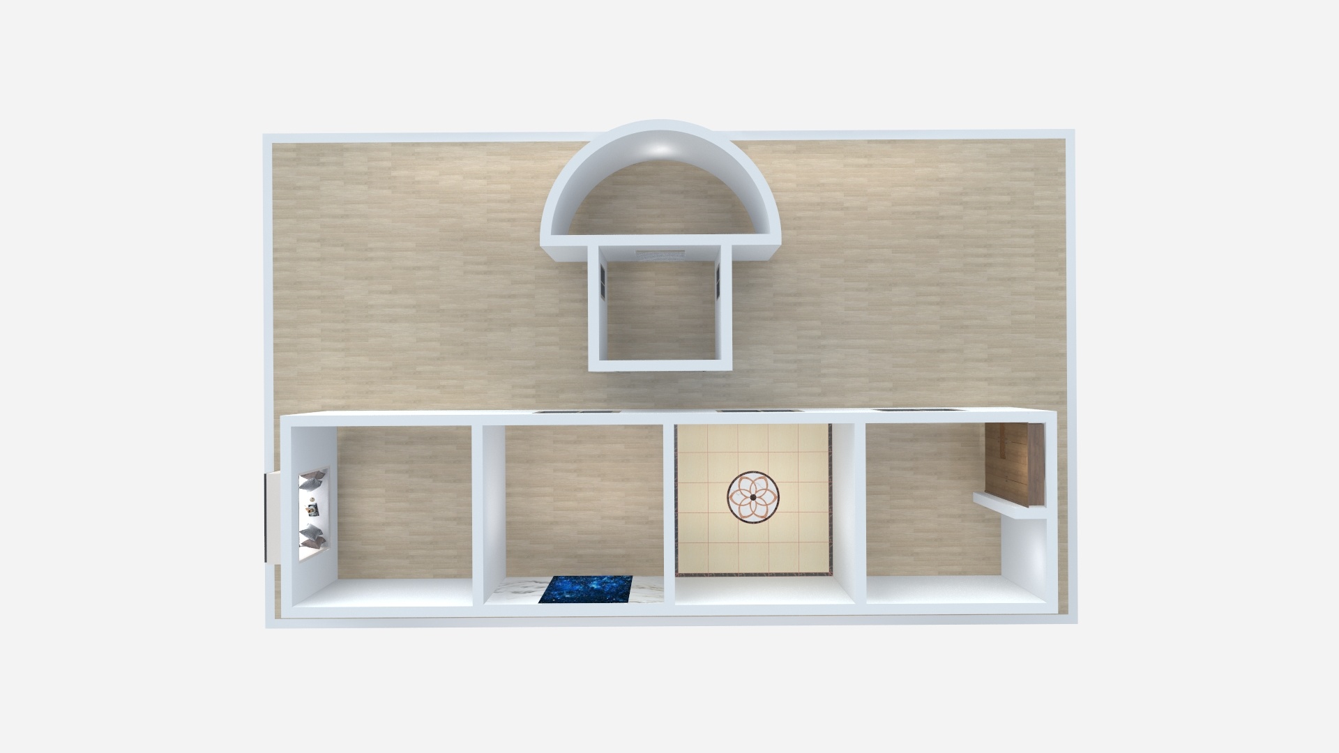 张军伟-军伟-中级实操考核户型-装修设计方案