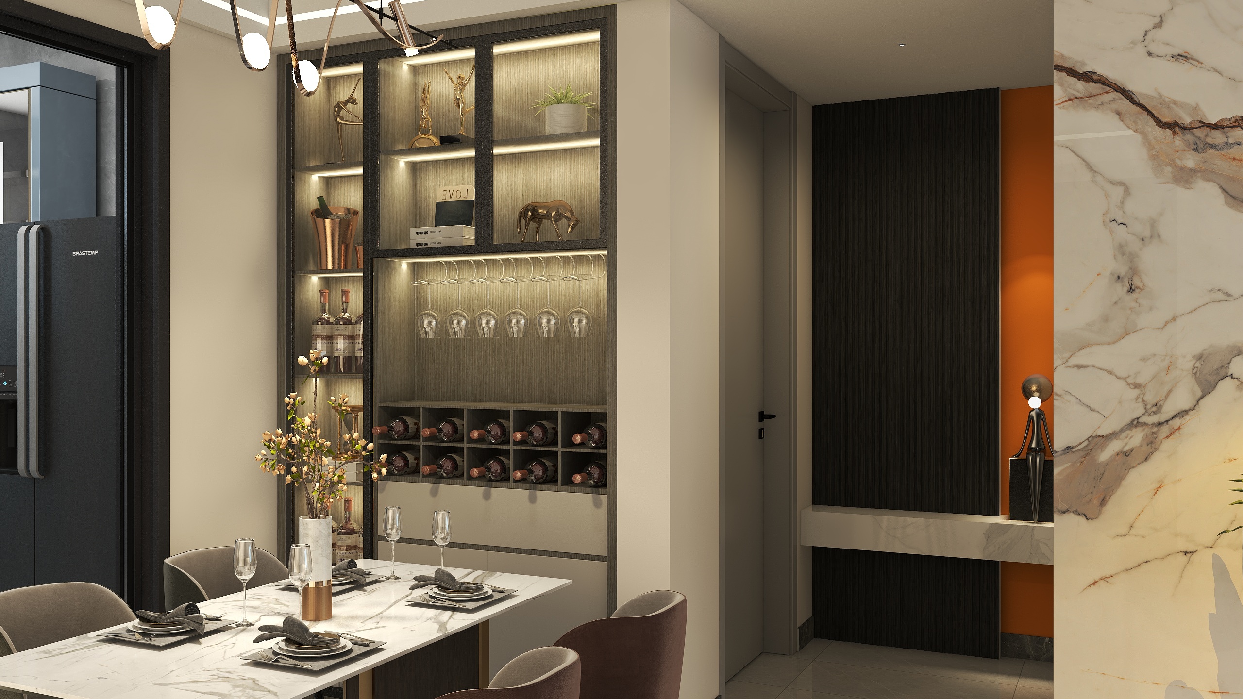 荷莲小叶室内设计-8号楼1603-装修设计方案