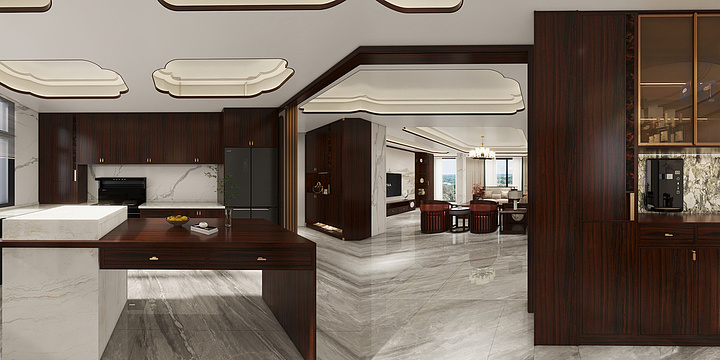 H设计源于生活-清华家园1-1-102-装修设计方案