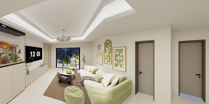 鲁莱州市任-华旗登科城-装修设计方案