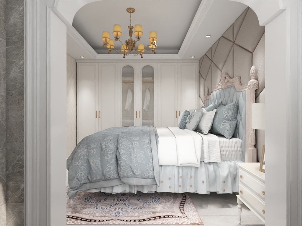 峰之最高-122平米美式效果图方案-装修设计方案